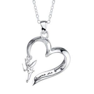 NEW & Super CUTE Tinkerbell Open Heart Necklace